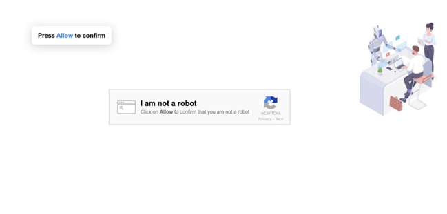 CAPTCHA falso asociado a un redirect.php